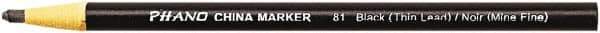 DIXON - Black China Marker - Soft Crayon Tip, Wax - Apex Tool & Supply