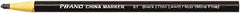 DIXON - Black China Marker - Soft Crayon Tip, Wax - Apex Tool & Supply