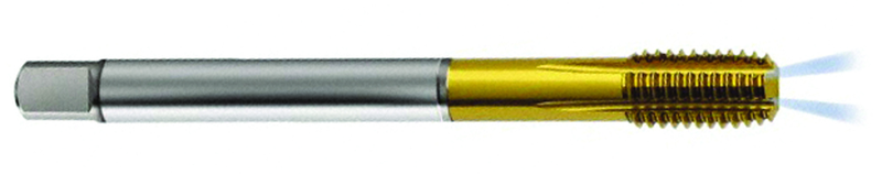 M8 x 1.25 Dia. - 6HX - 5 FL - PM Cobalt Semi-Bott Tap-TiCN-Coolant-Thru-FORM-C - Apex Tool & Supply