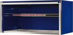 EXTREME TOOLS - Tool Storage Workstation - 55" Wide x 30" Deep x 26-3/8" High, 11 Gauge Steel, Blue - Apex Tool & Supply