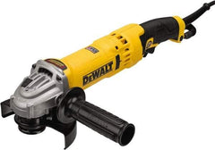 DeWALT - 4-1/2 & 5" Wheel Diam, 11,000 RPM, Corded Angle & Disc Grinder - 5/8-11 Spindle - Apex Tool & Supply