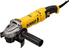DeWALT - 4-1/2 & 5" Wheel Diam, 11,000 RPM, Corded Angle & Disc Grinder - 5/8-11 Spindle - Apex Tool & Supply