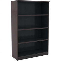 ALERA - Bookcases Height (Inch): 55 Color: Espresso - Apex Tool & Supply