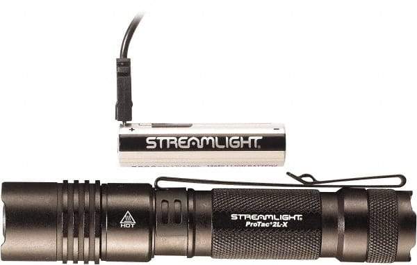 Streamlight - White LED Bulb, 500 Lumens, Industrial/Tactical Flashlight - Black Aluminum Body, 1 18650 Lithium-Ion Battery Included - Apex Tool & Supply