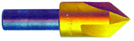 3/4 100° 3 Flute High Speed Steel Countersink-TiN - Apex Tool & Supply