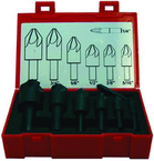 7 Pc Set-82° 6 Flute Countersinks - Apex Tool & Supply