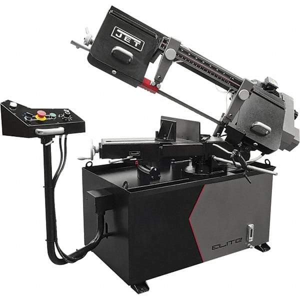Jet - 8 x 13" Manual Horizontal Bandsaw - 1 Phase, 115/230 Volts, Variable Speed Pulley Drive - Apex Tool & Supply