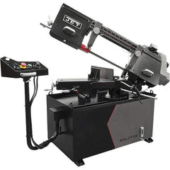 Jet - 8 x 13" Manual Horizontal Bandsaw - 1 Phase, 115/230 Volts, Variable Speed Pulley Drive - Apex Tool & Supply
