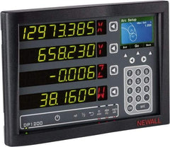 Newall - 4 Axes, Milling, Turning, Grinding & Lathe Compatible DRO Counter - LED Display, Programmable Memory - Apex Tool & Supply