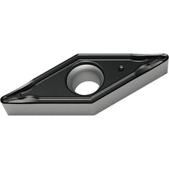 Walter - VCMT221 PF4 Grade WMP20S Carbide Turning Insert - TiCN/Al2O3/TiCN Finish, 35° Diamond, 1/4" Inscr Circle, 1/8" Thick, 1/64" Corner Radius - Apex Tool & Supply