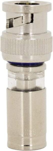 Ideal - Straight, BNC Compression Coaxial Connector - Compatible with RG6, Brass Body - Apex Tool & Supply