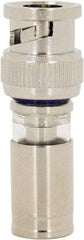 Ideal - Straight, BNC Compression Coaxial Connector - Compatible with RG6, Brass Body - Apex Tool & Supply