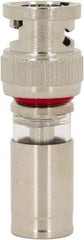 Ideal - Straight, BNC Compression Coaxial Connector - Compatible with RG59, Brass Body - Apex Tool & Supply