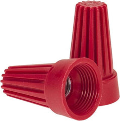 Ideal - 2, 14 to 4, 12 AWG, 600 Volt, Flame Retardant, Standard Twist on Wire Connector - Red, 221°F - Apex Tool & Supply