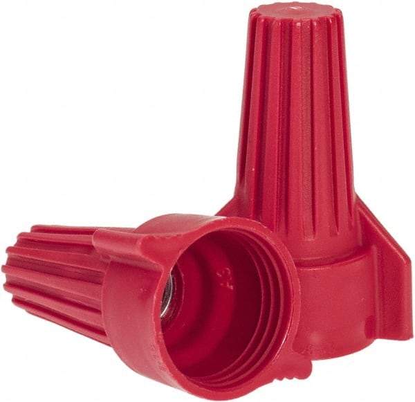 Ideal - 2, 14 to 5, 12 AWG, 600 Volt, Flame Retardant, Wing Twist on Wire Connector - Red, 221°F - Apex Tool & Supply