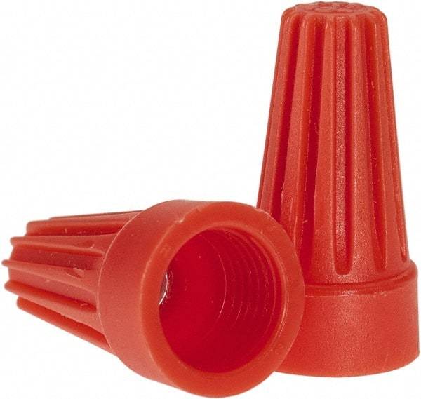 Ideal - 2, 18 to 2, 14 AWG, 600 Volt, Flame Retardant, Standard Twist on Wire Connector - Orange, 221°F - Apex Tool & Supply