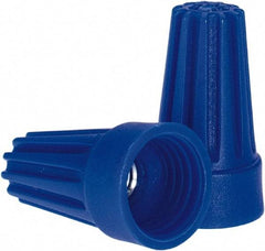 Ideal - 3, 20 to 3, 16 AWG, 300 Volt, Flame Retardant, Standard Twist on Wire Connector - Blue, 221°F - Apex Tool & Supply