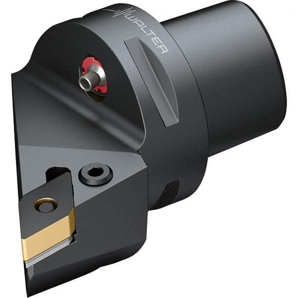 Walter - 93° Lead Angle, Indexable Turning Toolholder - 74mm OAL, Series PDJN-CAPTO-AUSSEN - Apex Tool & Supply