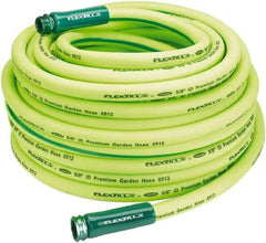 Legacy - 100' Long Garden Hose - 5/8" Diam, 3/4" GHT, Hybrid Polymer, 150 psi, All Season, Green - Apex Tool & Supply