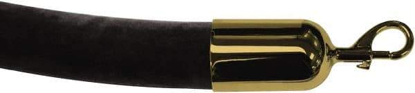 Tensator - 6' Long x 2" Wide Velour Rope - Black - Apex Tool & Supply