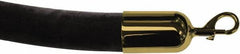 Tensator - 8' Long x 2" Wide Velour Rope - Black - Apex Tool & Supply