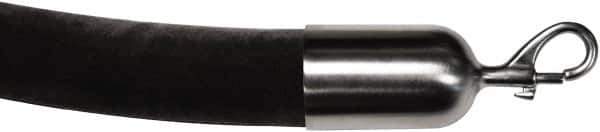 Tensator - 6' Long x 2" Wide Velour Rope - Black - Apex Tool & Supply