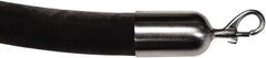 Tensator - 8' Long x 2" Wide Velour Rope - Black - Apex Tool & Supply