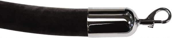 Tensator - 6' Long x 2" Wide Velour Rope - Black - Apex Tool & Supply