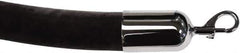 Tensator - 6' Long x 2" Wide Velour Rope - Black - Apex Tool & Supply