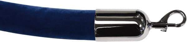 Tensator - 6' Long x 2" Wide Velour Rope - Blue - Apex Tool & Supply