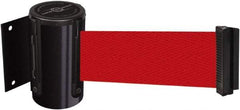 Tensator - 4" High x 2" Long x 3" Wide Barricade Tape Dispenser - Steel, Black Powdercoat Finish, Black, Use with Tensabarrier - Apex Tool & Supply