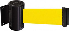 Tensator - 4" High x 2" Long x 3" Wide Barricade Tape Dispenser - Steel, Black Powdercoat Finish, Black, Use with Tensabarrier - Apex Tool & Supply