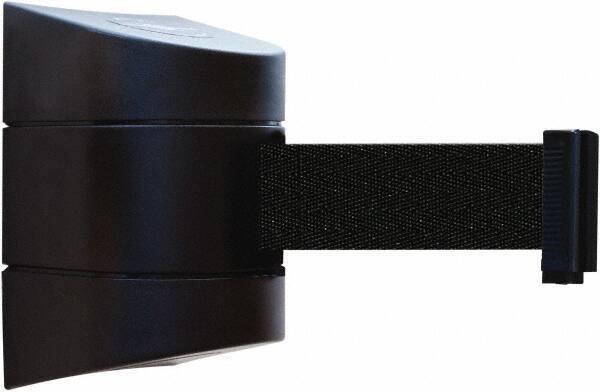 Tensator - 5" High x 3" Long x 3" Wide Barricade Tape Dispenser - Steel, Black Powdercoat Finish, Black, Use with Tensabarrier - Apex Tool & Supply