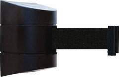 Tensator - 5" High x 3" Long x 3" Wide Barricade Tape Dispenser - Steel, Black Powdercoat Finish, Black, Use with Tensabarrier - Apex Tool & Supply