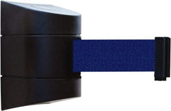 Tensator - 5" High x 3" Long x 3" Wide Barricade Tape Dispenser - Steel, Black Powdercoat Finish, Black, Use with Tensabarrier - Apex Tool & Supply