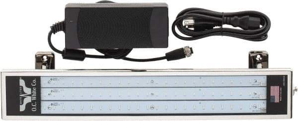 O.C. White - 120 VAC, 36 Watt, Linear Machine Light - Direct Mount, Magnetic Mount, 12 Ft. Cord, IP67, 19 Inch Tube, Integrated Ballast, Black - Apex Tool & Supply