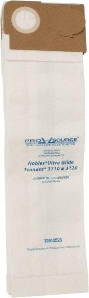 PRO-SOURCE - Meltblown Polypropylene & Paper Vacuum Bag - For Nobles Ultra Glide V-DMU-15, Tennant 3110 & 3120 - Apex Tool & Supply
