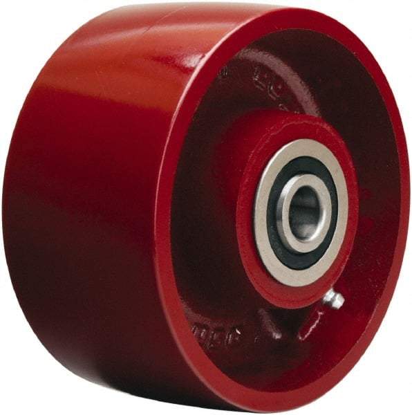 Hamilton - 6 Inch Diameter x 2-1/2 Inch Wide, Cast Iron Caster Wheel - 2,200 Lb. Capacity, 3-1/4 Inch Hub Length, 3/4 Inch Axle Diameter, Precision Ball Bearing - Apex Tool & Supply