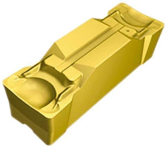 Sandvik Coromant - E2N123 GM Grade 2135, 2.39mm Cutting Width Carbide Grooving Insert - 18.4mm Max Depth of Cut, Neutral, 0.2mm Corner Radius, TiCN/Al2O3/TiN Finish - Apex Tool & Supply