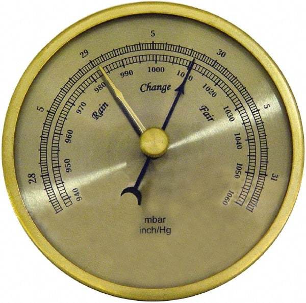 General - Inches of Hg/mbar Scale, Barometer - Apex Tool & Supply