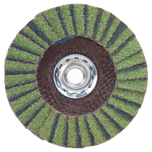 ‎6″ × 1/4″ × 5/8″-11 Neon R766 Flap Disc Type 27 Flat 40 Grit - Apex Tool & Supply