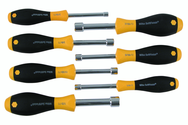 7 Piece - 3/16 - 1/2 - SoftFinish® Cushion Grip Nut Driver Hollow Shaft Set - Apex Tool & Supply