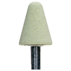 ‎3/4″ × 1-1/8″ 1/4″ Spindle Quantum Mounted Point A5 80 Grit - Apex Tool & Supply
