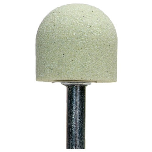 1″ × 1″ 1/4″ Spindle Quantum Mounted Point A21 80 Grit Ceramic Alumina - Apex Tool & Supply