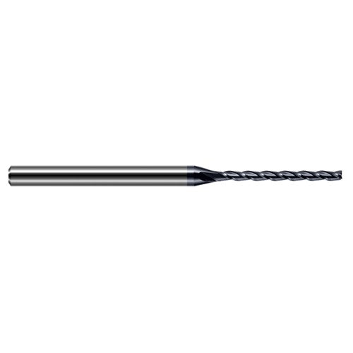 ‎Miniature End Mills - Long Flute - 0.1250″ (1/8″) Cutter Diameter × 1.8750″ (1-7/8″) Length of Cut Carbide Square End Mill, 3 Flutes, AlTiN Coated - Exact Industrial Supply