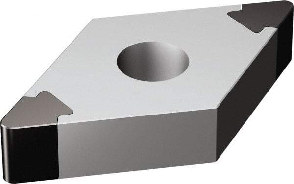 Sandvik Coromant - DNGA332 Grade 7025 CBN Turning Insert - Uncoated, 55° Diamond, 3/8" Inscr Circle, 3/16" Thick, 1/32" Corner Radius - Apex Tool & Supply