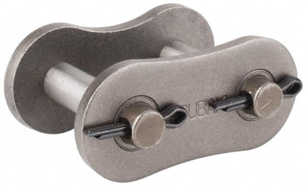 U.S. Tsubaki - 1-3/4" Pitch, ANSI 140, Cottered Roller Chain Connecting Link - For Use with Single Strand Chain - Apex Tool & Supply