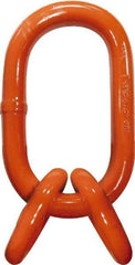 CM - 100 Grade Powder Coated Steel Oblong Link Assembly - 1-1/2" Diameter, 58,700 Lb Load Limit - Apex Tool & Supply