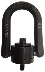 CM - 4,000 Lbs. Load Capacity, 3-1/2 Inch Wide x 5.31 Inch High x 1 Inch Opening, Extra Duty Hoist Ring - 5/8-11 Thread Size, 1 Inch Thread Length, 3/4 Inch Bail Diameter, 60 Ft./Lbs. Torque Load - Apex Tool & Supply