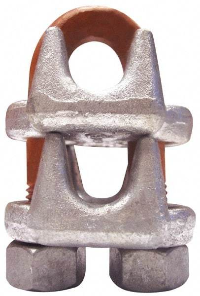CM - 1-1/8" Piggyback Wedge Socket Clip - 3/4-10, 2" Between Centers, Galvanized - Apex Tool & Supply
